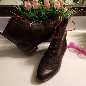 Oxford Style Ankle Boots